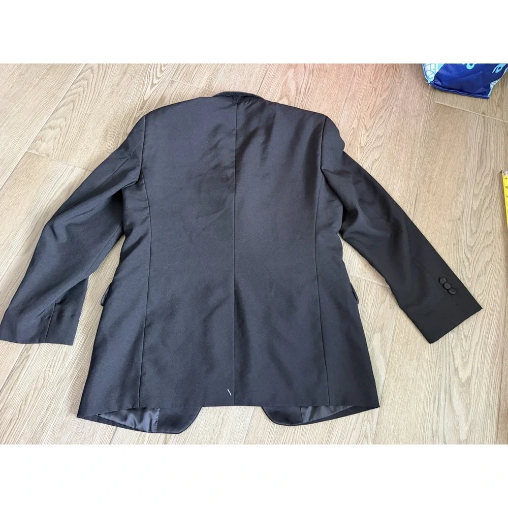 Southeastern Performance Apparel Men's Black Satin Tuxedo Jacket 32S Slim Fit